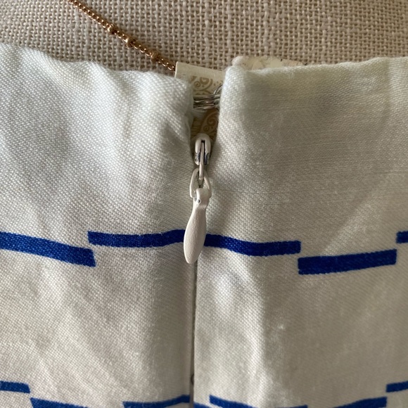 NWT AnnTaylor stripped dress with peplum hem Sizes 10p and 10. - Picture 6 of 13